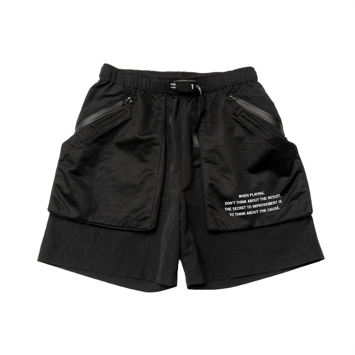 MULTIFUNCTIONAL SHORTS, BLACK