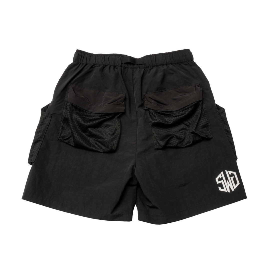 MULTIFUNCTIONAL SHORTS, BLACK