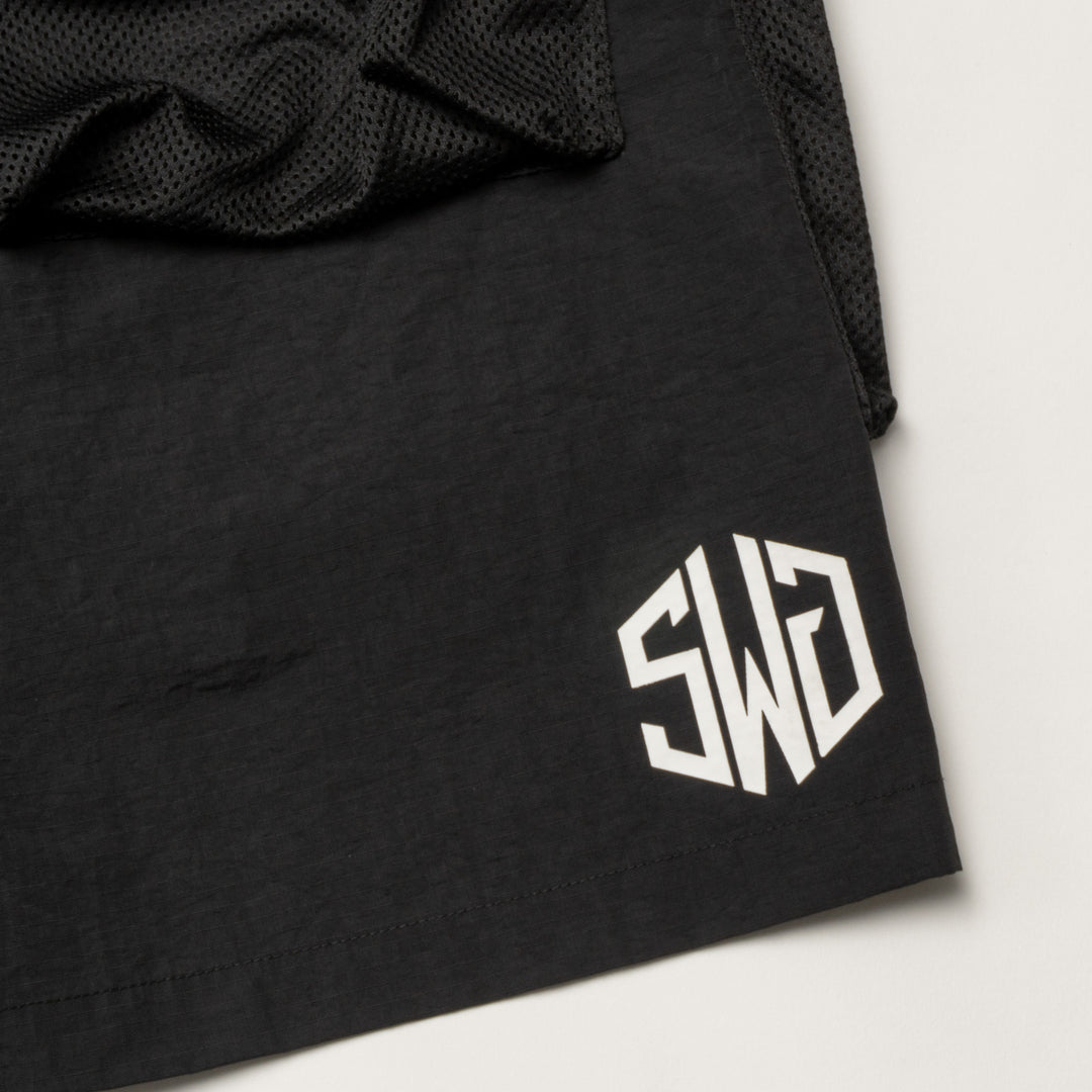 MULTIFUNCTIONAL SHORTS, BLACK