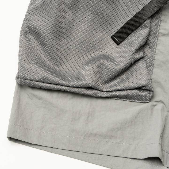 MULTIFUNCTIONAL SHORTS, GRAY