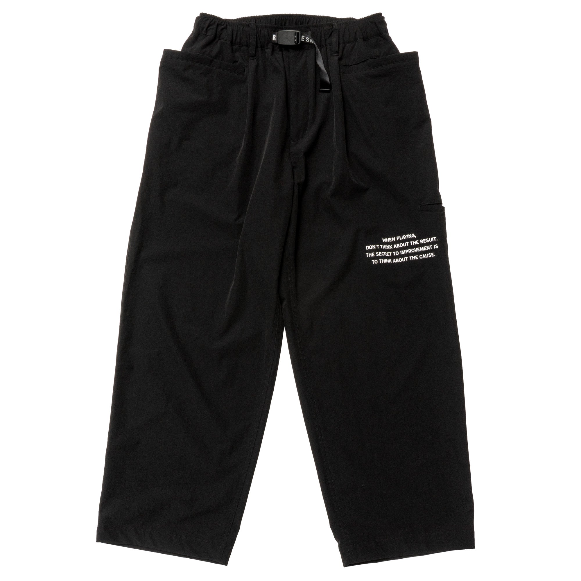 THE SWING3R SQUAD パンツ ブラック BOTTOMS – THE SWINGGGR GOLFERS OUTFITS