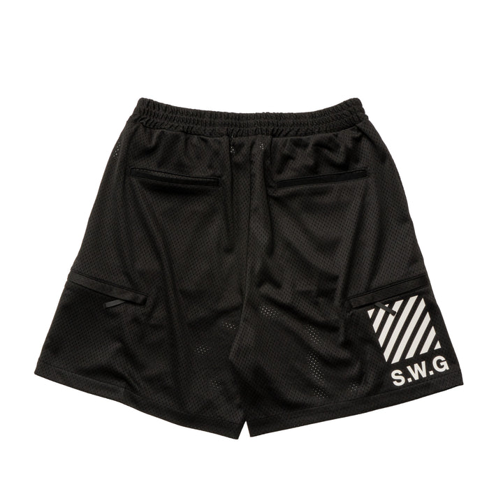 MESH SHORTS, BLACK