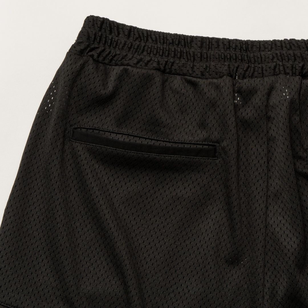 MESH SHORTS, BLACK