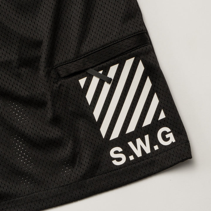 MESH SHORTS, BLACK