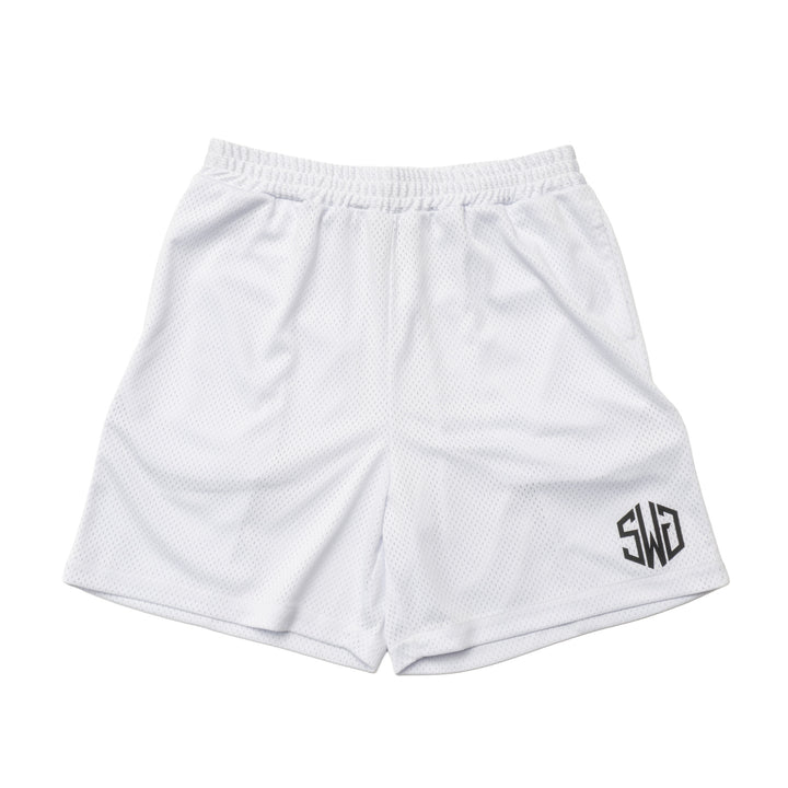MESH SHORTS, WHITE