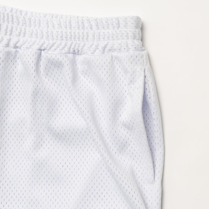 MESH SHORTS, WHITE