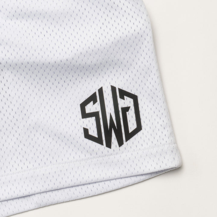 MESH SHORTS, WHITE