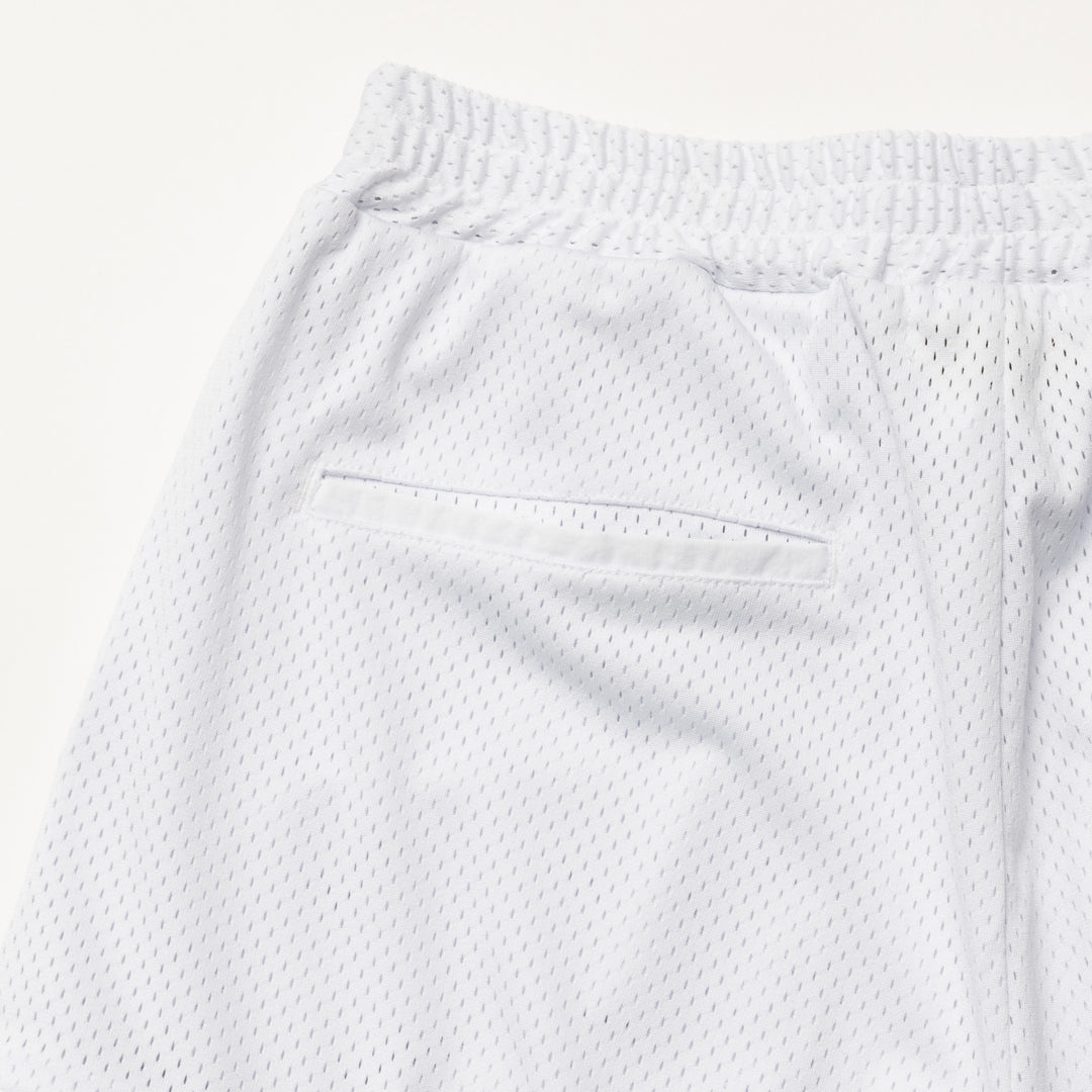MESH SHORTS, WHITE
