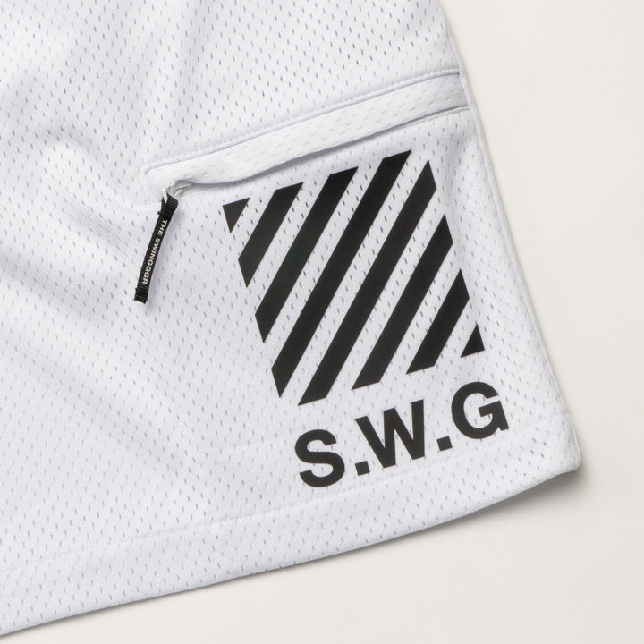 MESH SHORTS, WHITE