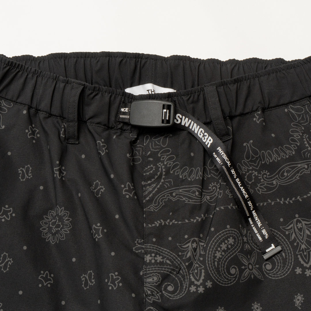 BANDANA SHORTS, BLACK