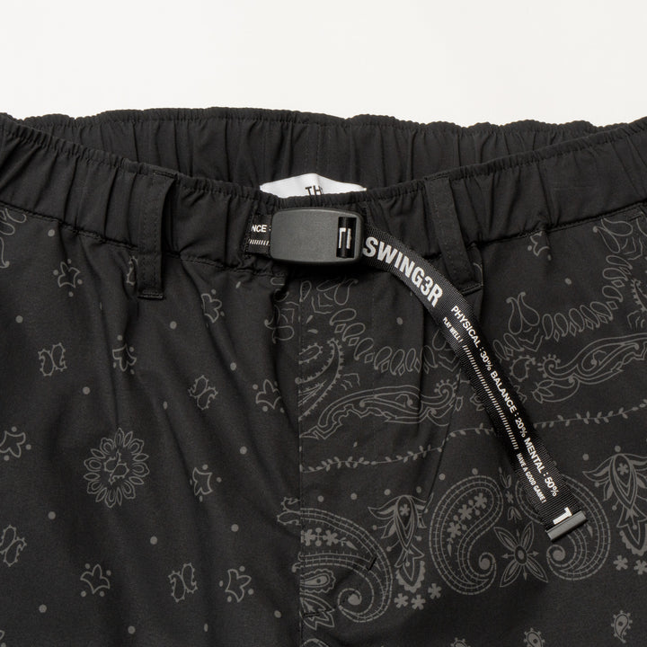 BANDANA SHORTS, BLACK