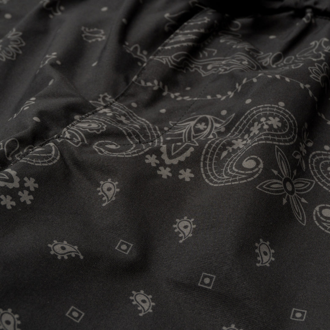 BANDANA SHORTS, BLACK