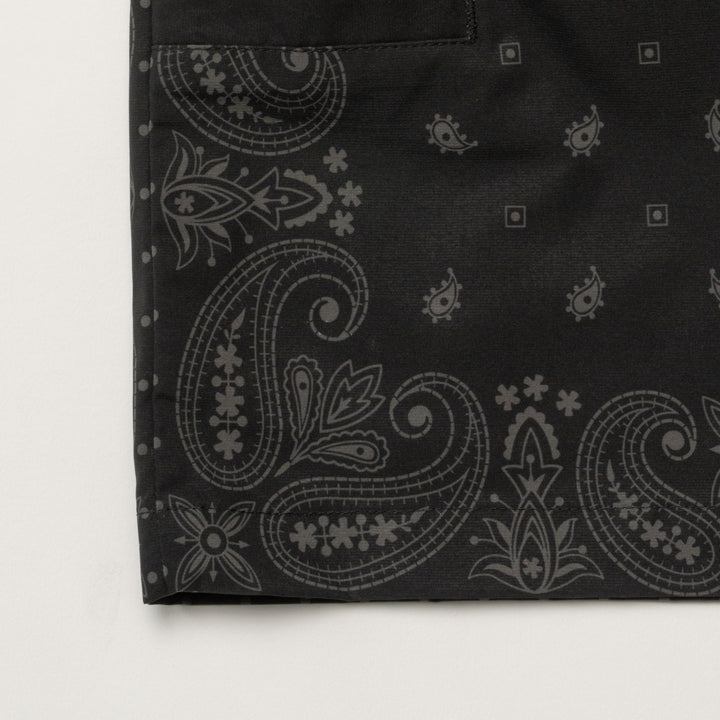 BANDANA SHORTS, BLACK
