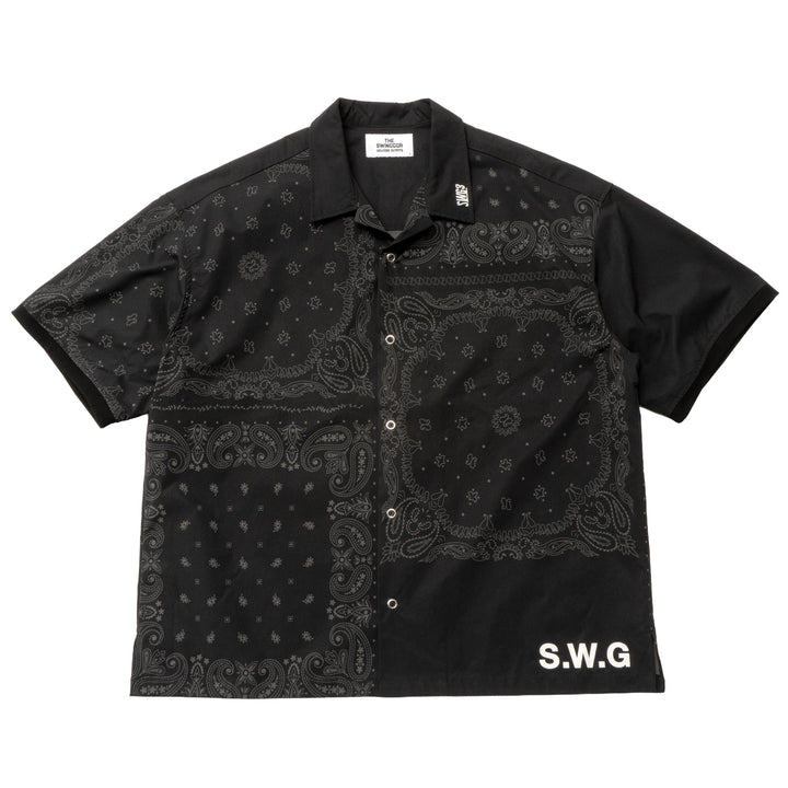BANDANA SHIRT, BLACK