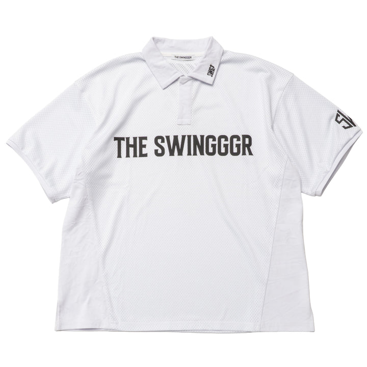 MESH POLO SHIRT, WHITE