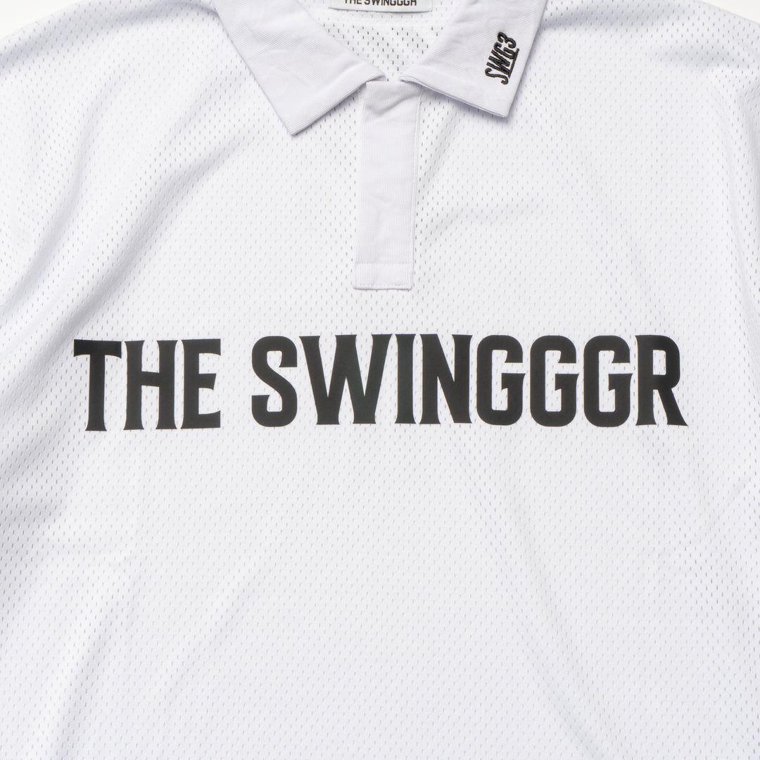 MESH POLO SHIRT, WHITE