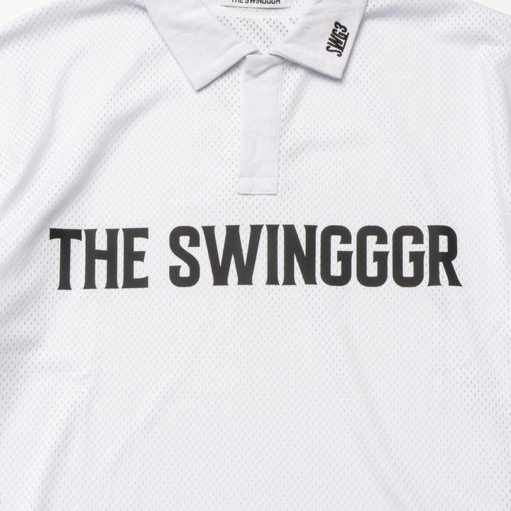 MESH POLO SHIRT, WHITE