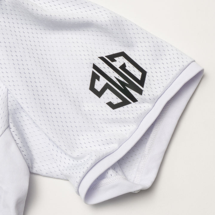 MESH POLO SHIRT, WHITE