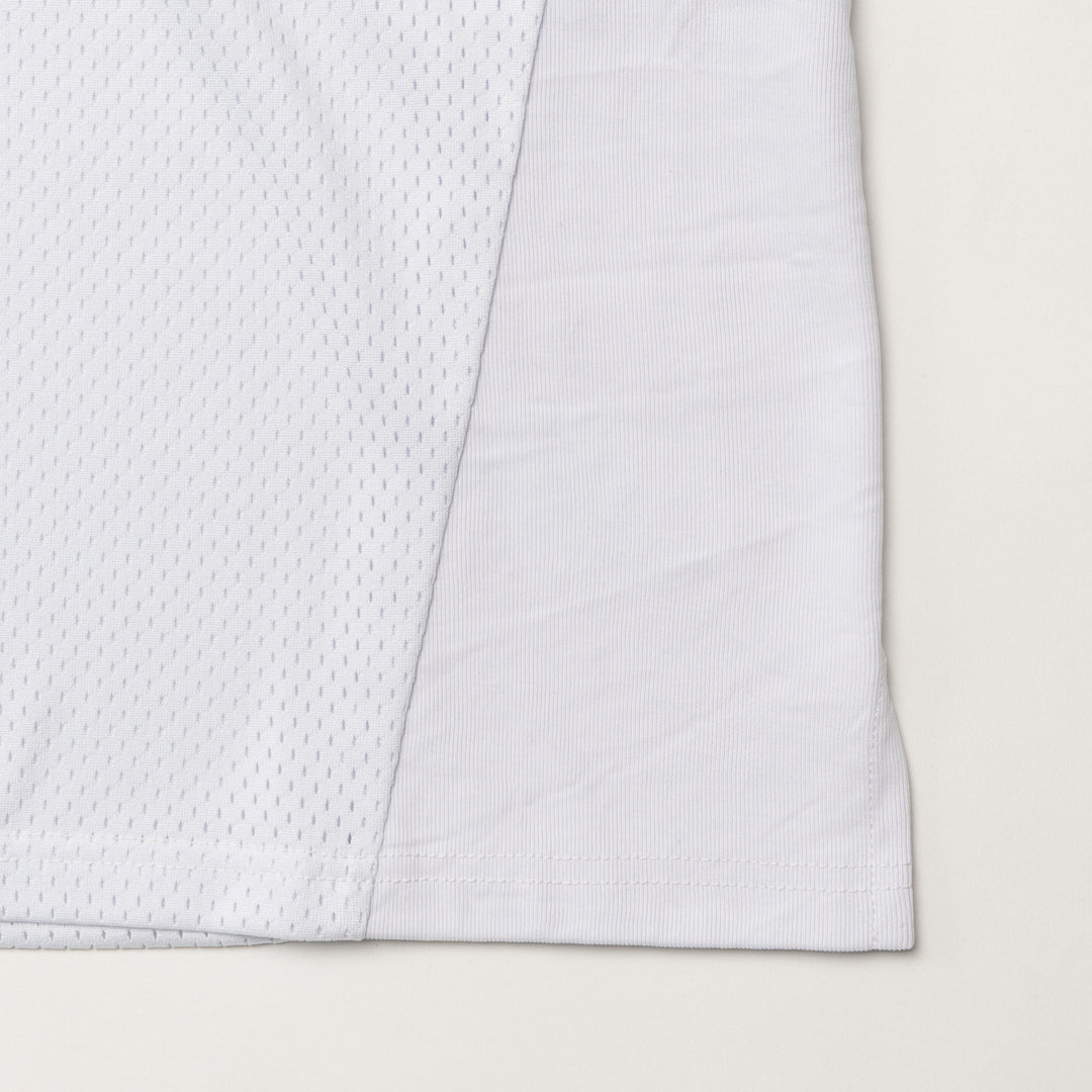 MESH POLO SHIRT, WHITE