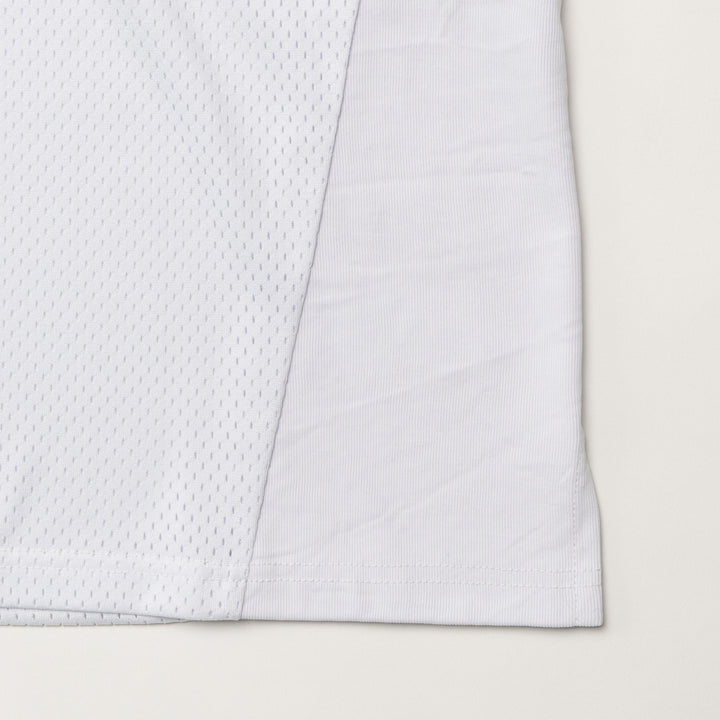 MESH POLO SHIRT, WHITE