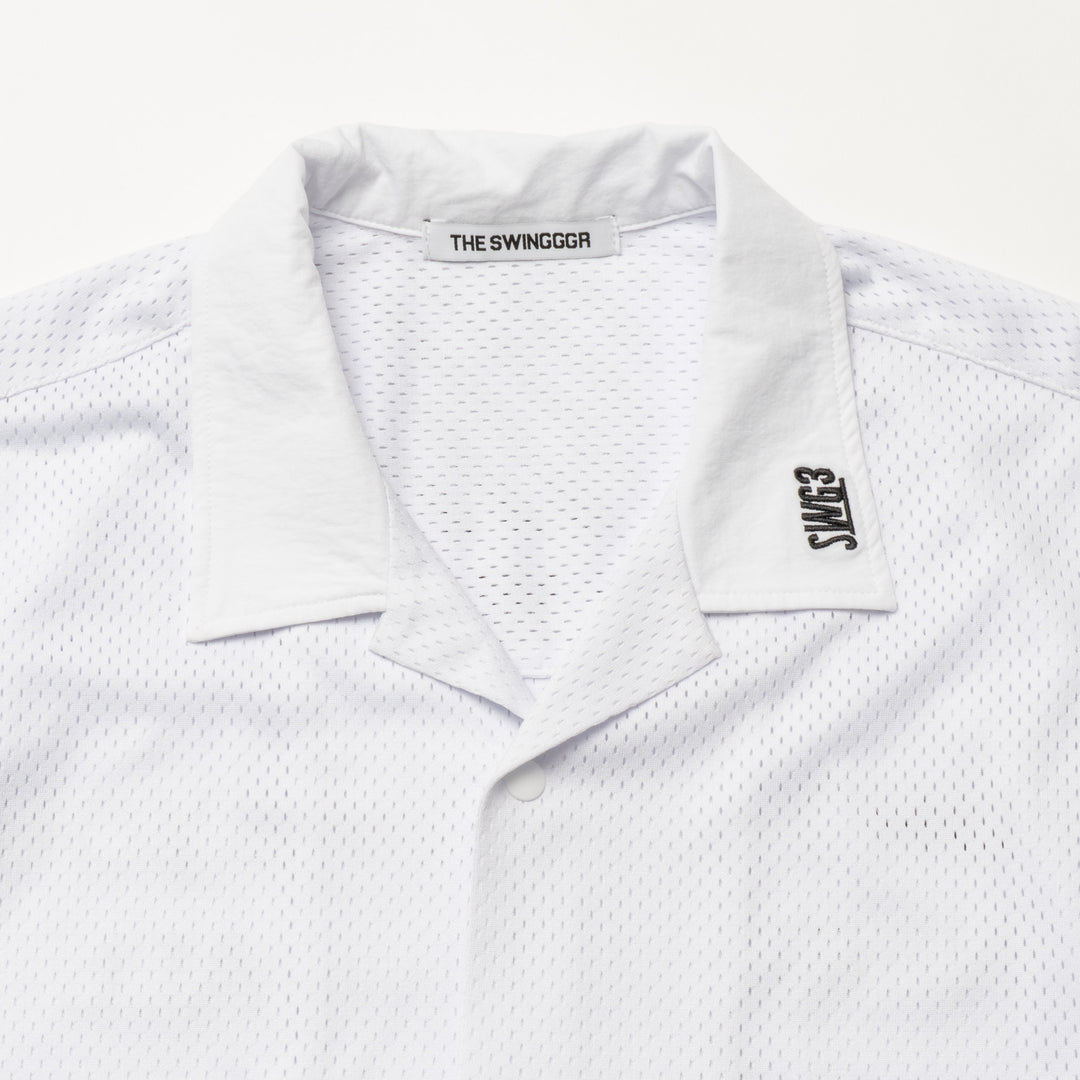 MESH SHIRT, WHITE