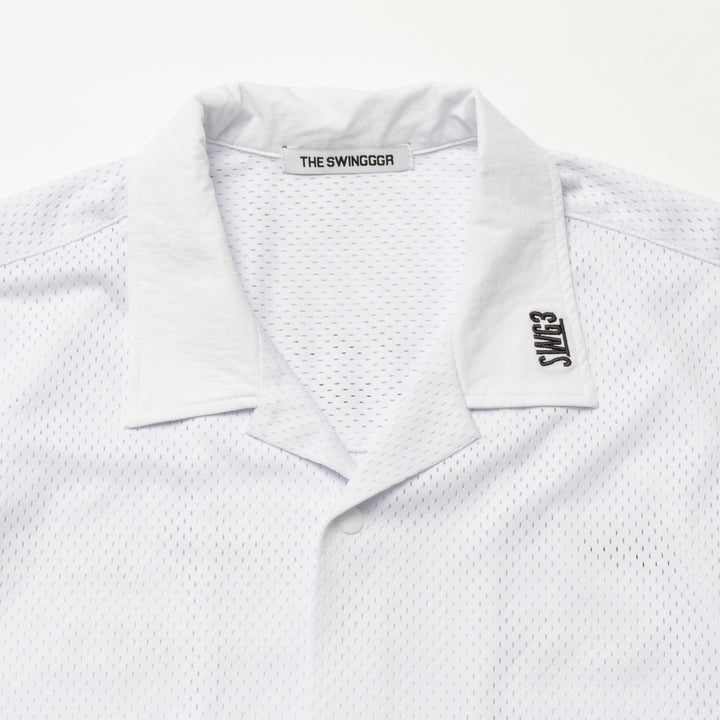MESH SHIRT, WHITE