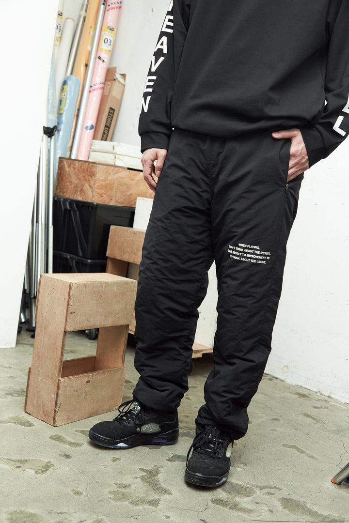 QUILT REVERSIBLE PT, BLACK