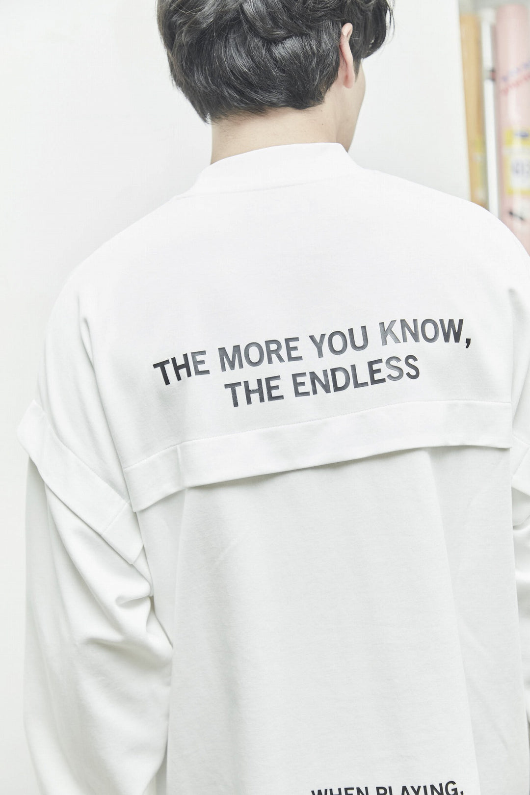 SWG PUNCH MOCKNECK L/TEE, WHITE