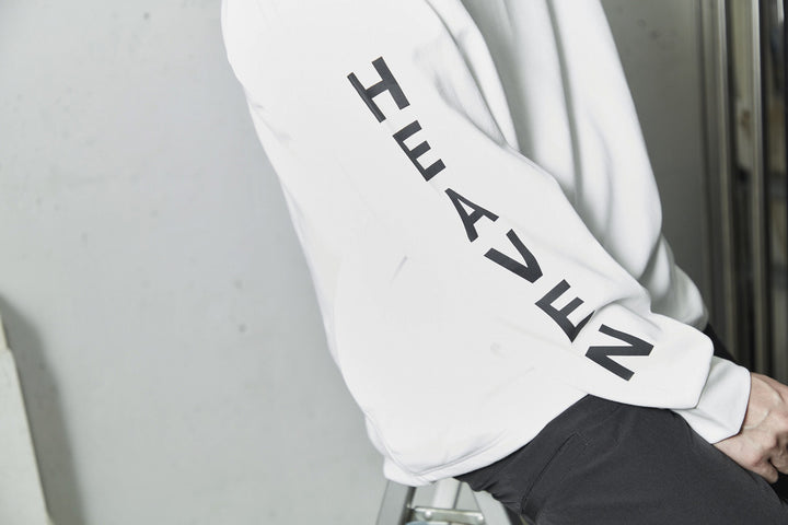H&H MOCKNECK L/TEE, WHITE