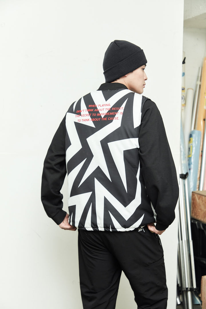 GEOMETRY REVERSIBLE VT, WHITE&BLACK