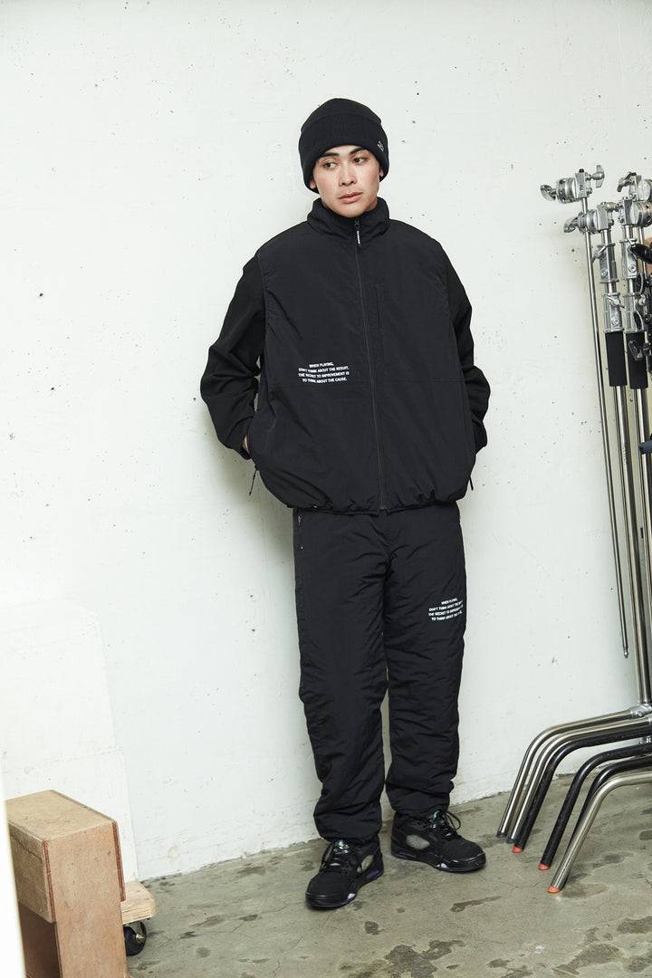QUILT REVERSIBLE PT, BLACK