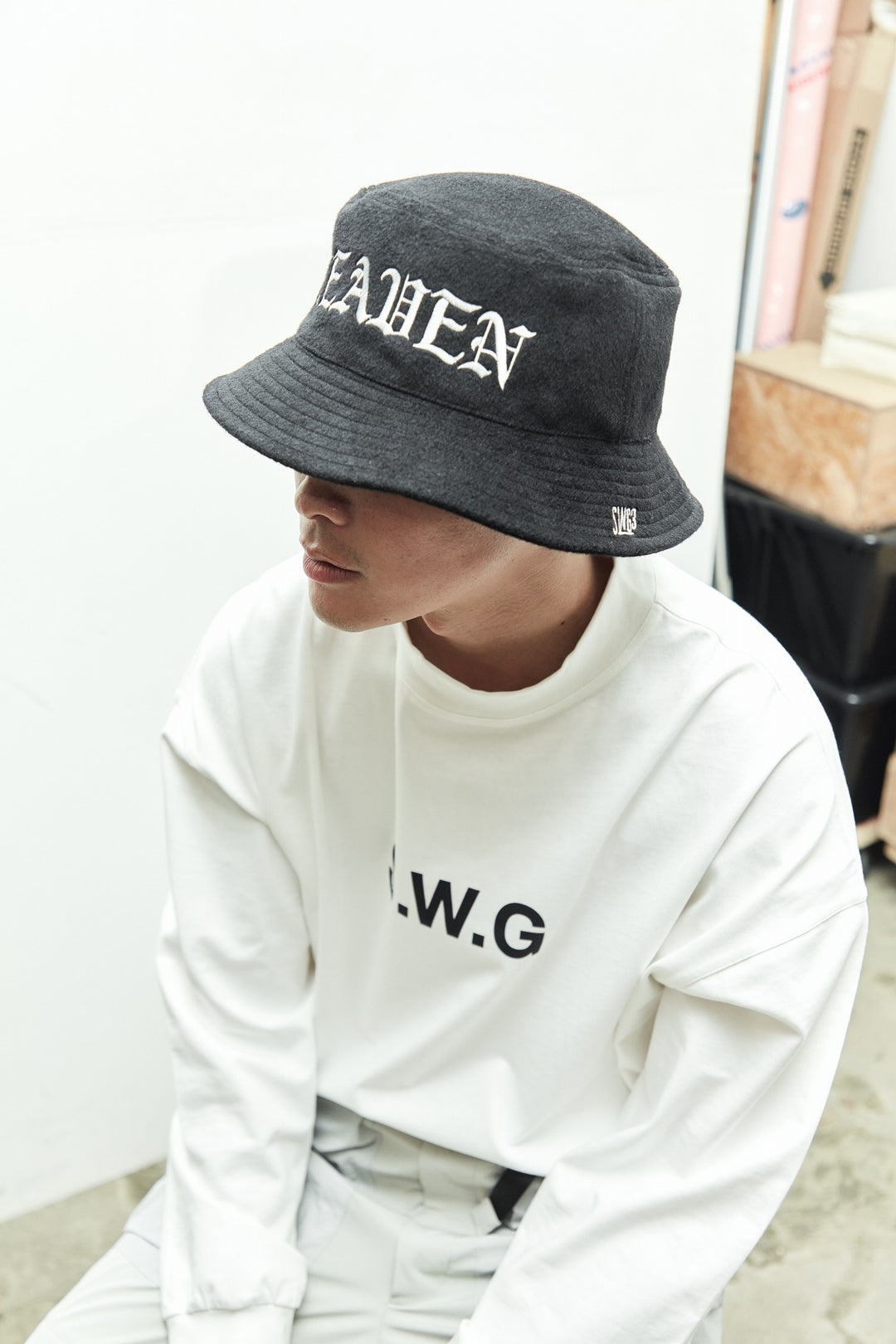 H&H BUCKET HAT, BLACK