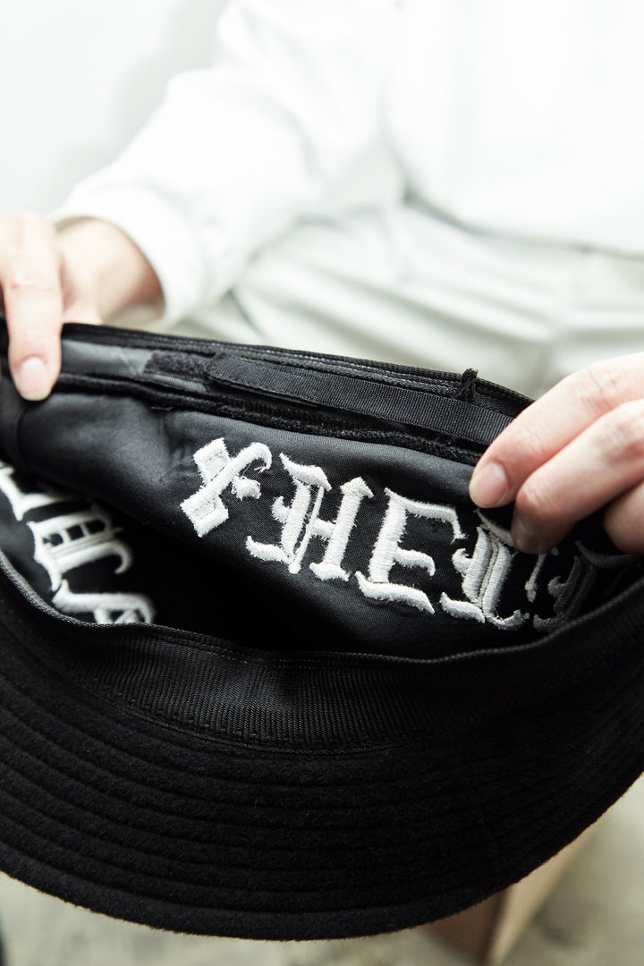 H&H BUCKET HAT, BLACK