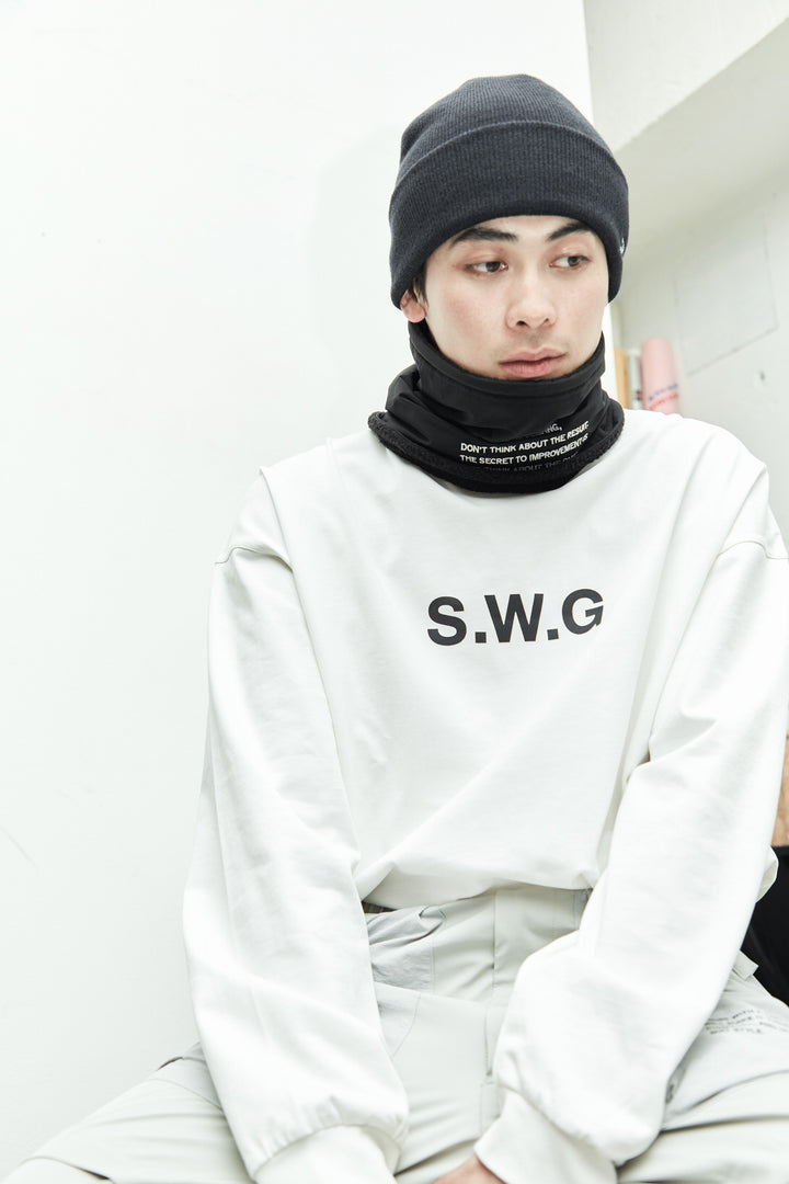 ONE POINT KNIT CAP, BLACK