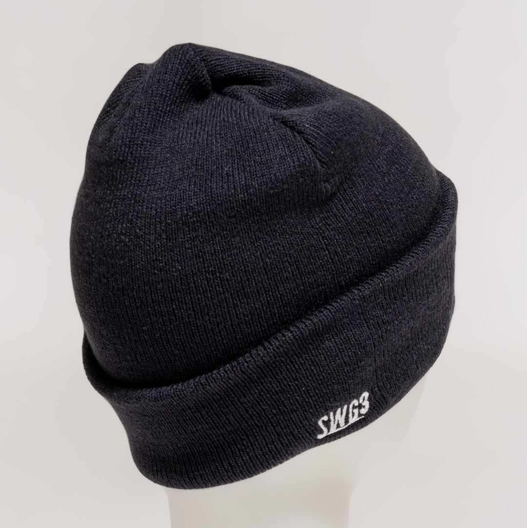 SWG KNIT CAP, BLACK
