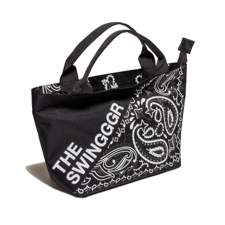 PAISLEY MINI TOTE, BLACK