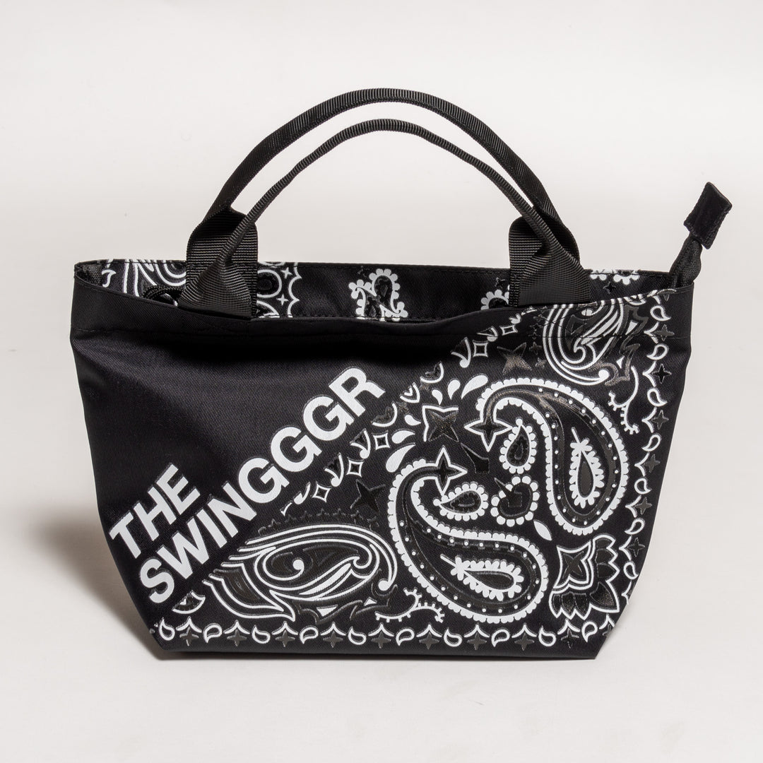 PAISLEY MINI TOTE, BLACK