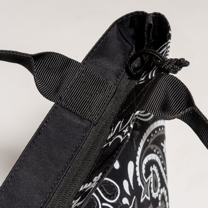 PAISLEY MINI TOTE, BLACK