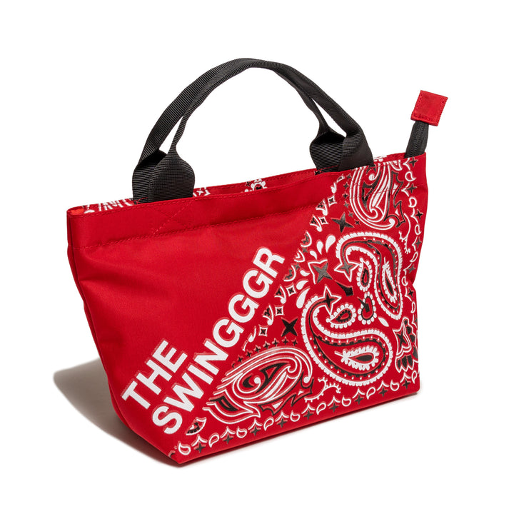 PAISLEY MINI TOTE, RED