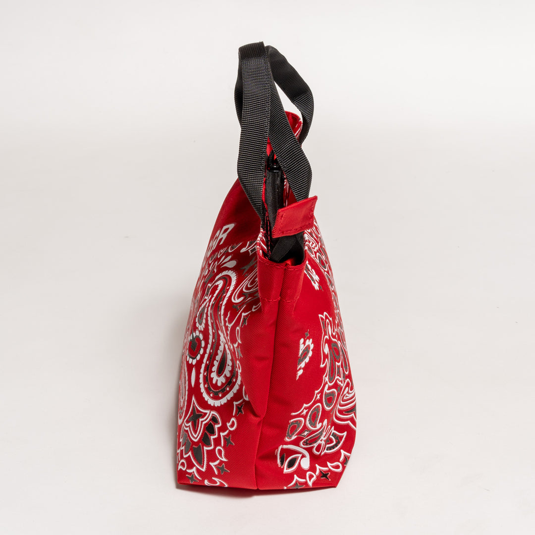 PAISLEY MINI TOTE, RED
