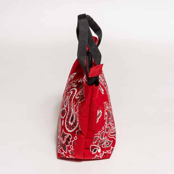 PAISLEY MINI TOTE, RED