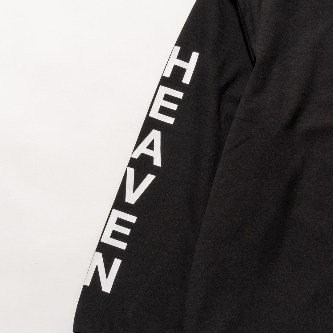 H&H MOCKNECK L/TEE, BLACK