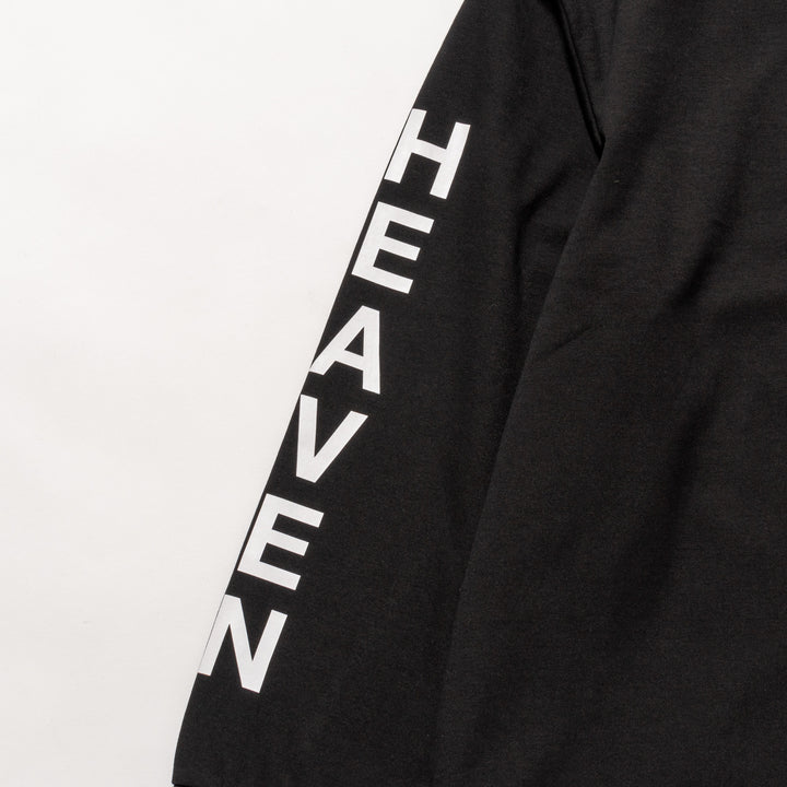 H&H MOCKNECK L/TEE, BLACK