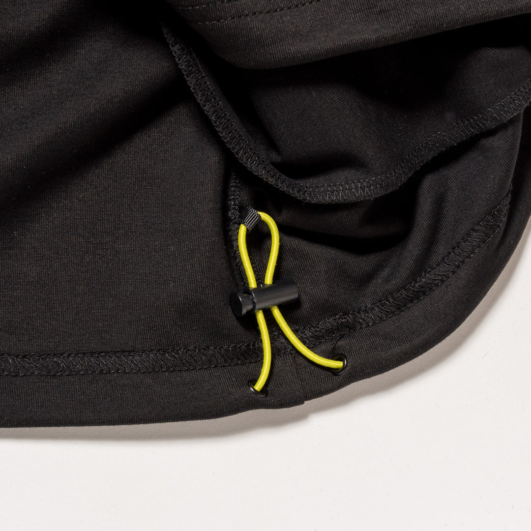 H&H MOCKNECK L/TEE, BLACK