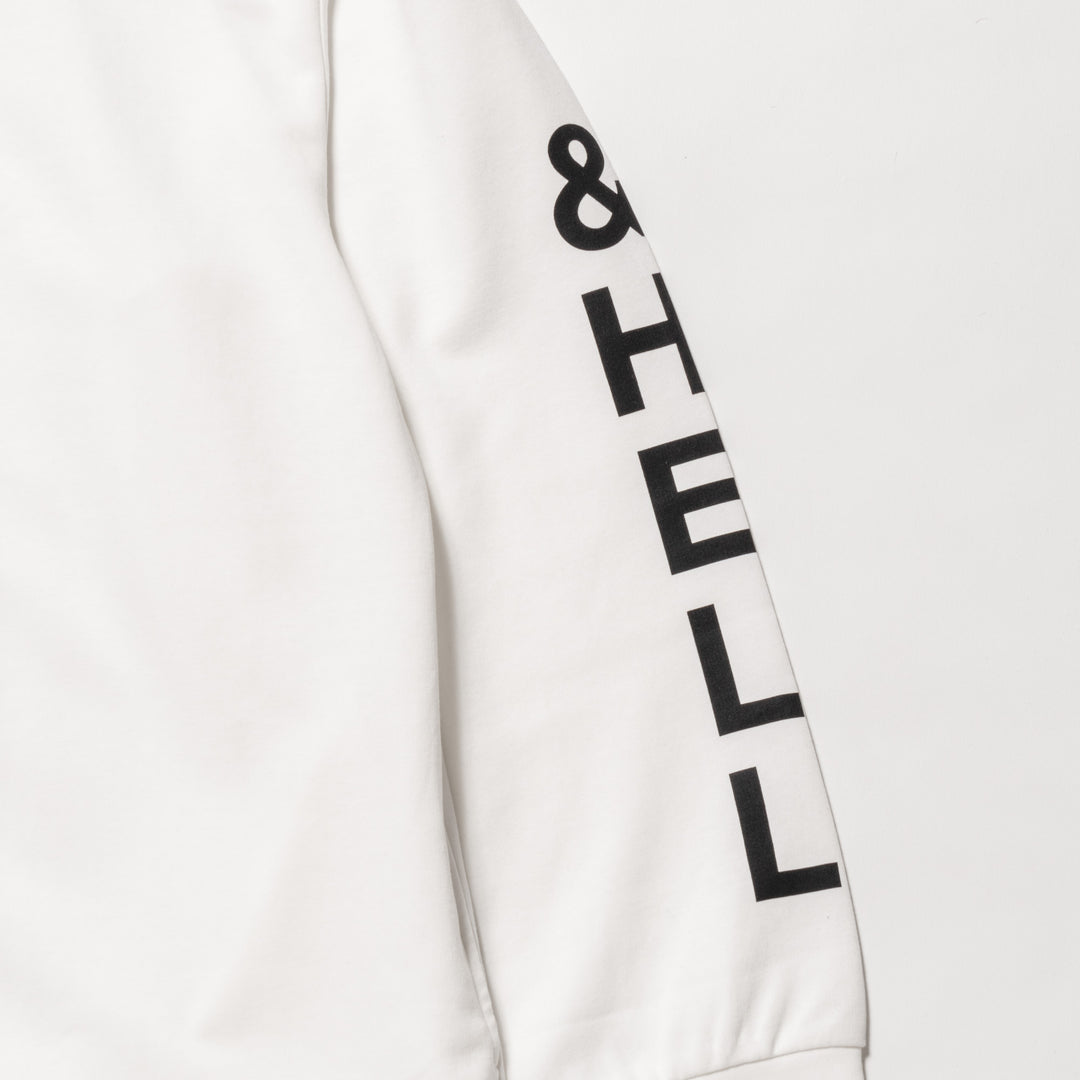 H&H MOCKNECK L/TEE, WHITE