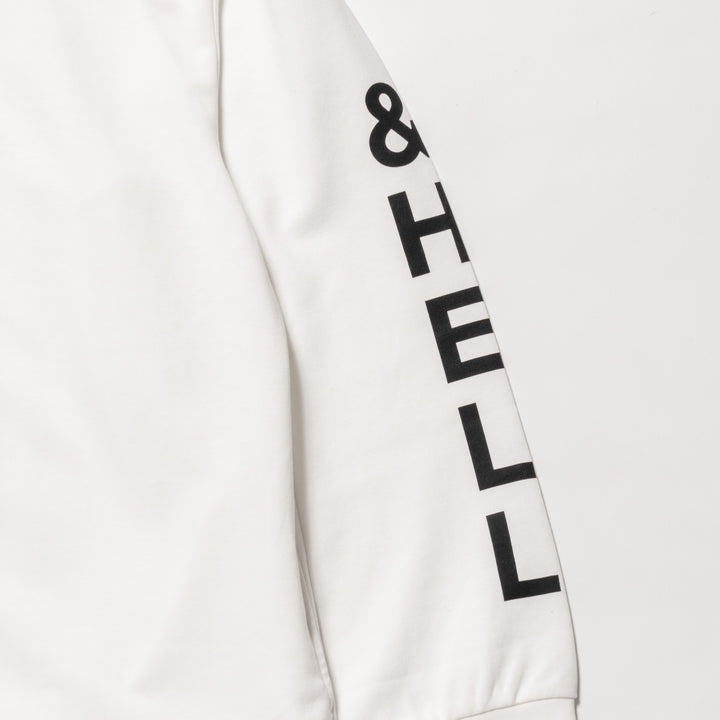 H&H MOCKNECK L/TEE, WHITE
