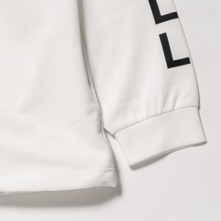 H&H MOCKNECK L/TEE, WHITE