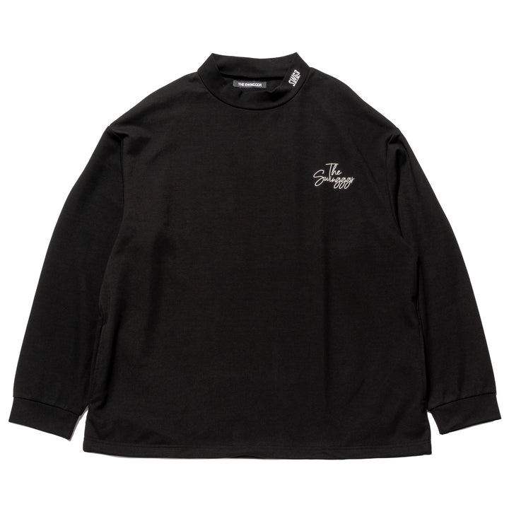 PLAY MOCKNECK L/TEE, BLACK