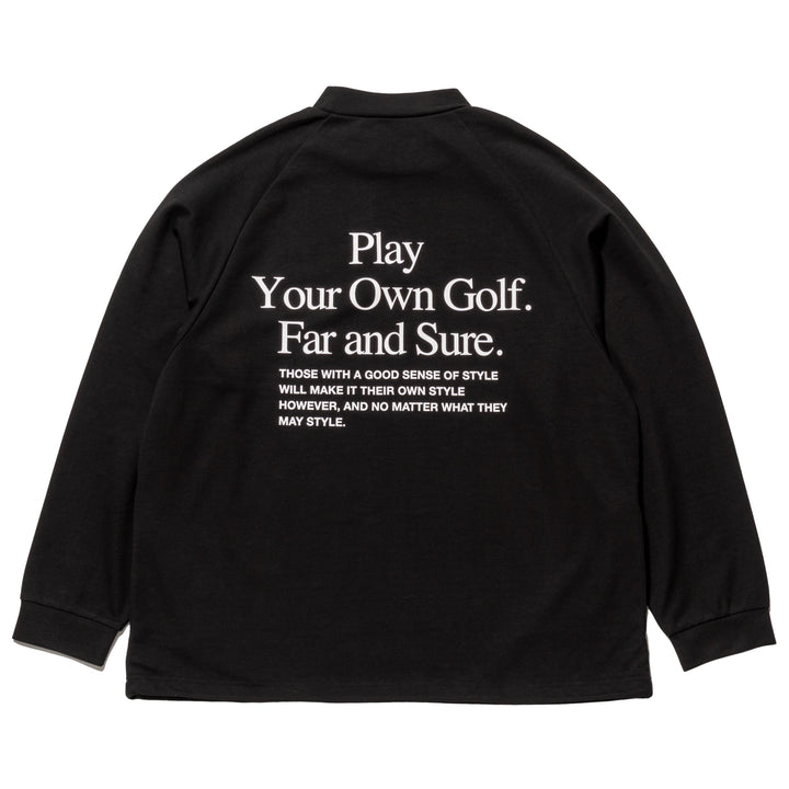PLAY MOCKNECK L/TEE, BLACK