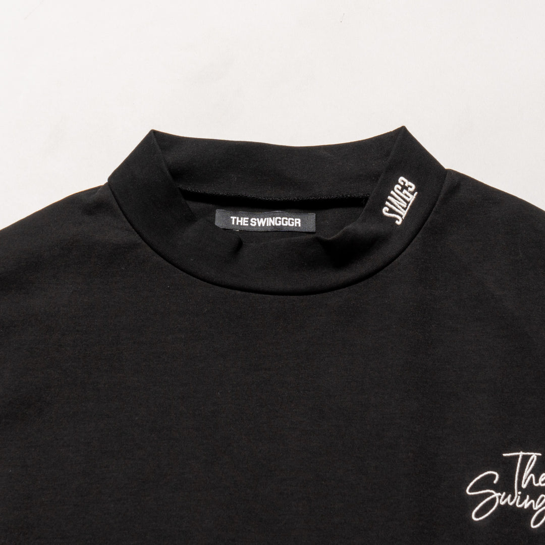 PLAY MOCKNECK L/TEE, BLACK